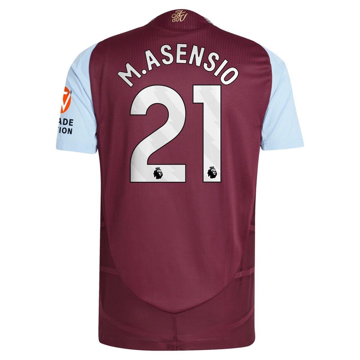 Explore the aston villa adidas home authentic shirt 2024-25 with m.asensio 21 printing Collection of Aston Villa jerseys. Authentic, high-quality football shirts for every supporter, available worldwide.