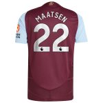 Explore the aston villa adidas home authentic shirt 2024-25 with maatsen 22 printing Collection of Aston Villa jerseys. Authentic, high-quality football shirts for every supporter, available worldwide.