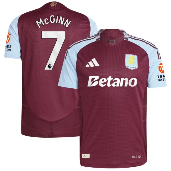 Explore the aston villa adidas home authentic shirt 2024-25 with mcginn 7 printing Collection of Aston Villa jerseys. Authentic, high-quality football shirts for every supporter, available worldwide.