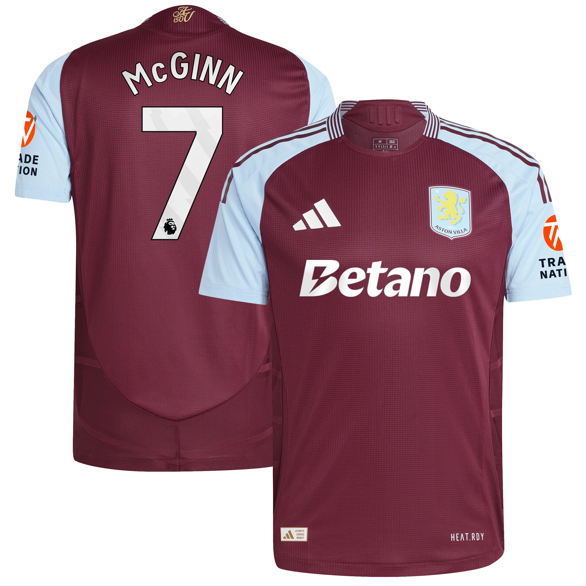 Explore the aston villa adidas home authentic shirt 2024-25 with mcginn 7 printing Collection of Aston Villa jerseys. Authentic, high-quality football shirts for every supporter, available worldwide.