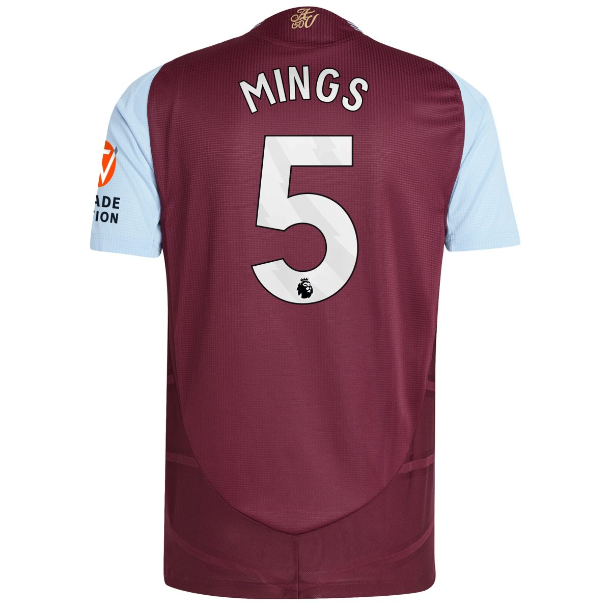 Explore the aston villa adidas home authentic shirt 2024-25 with mings 5 printing Collection of Aston Villa jerseys. Authentic, high-quality football shirts for every supporter, available worldwide.