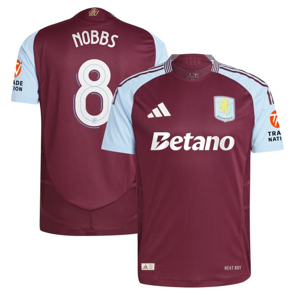 Explore the aston villa adidas home authentic shirt 2024-25 with nobbs 8 cup printing Collection of Aston Villa jerseys. Authentic, high-quality football shirts for every supporter, available worldwide.