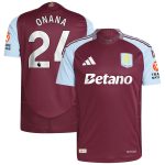 Explore the aston villa adidas home authentic shirt 2024-25 with onana 24 printing Collection of Aston Villa jerseys. Authentic, high-quality football shirts for every supporter, available worldwide.