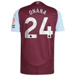 Explore the aston villa adidas home authentic shirt 2024-25 with onana 24 printing Collection of Aston Villa jerseys. Authentic, high-quality football shirts for every supporter, available worldwide.