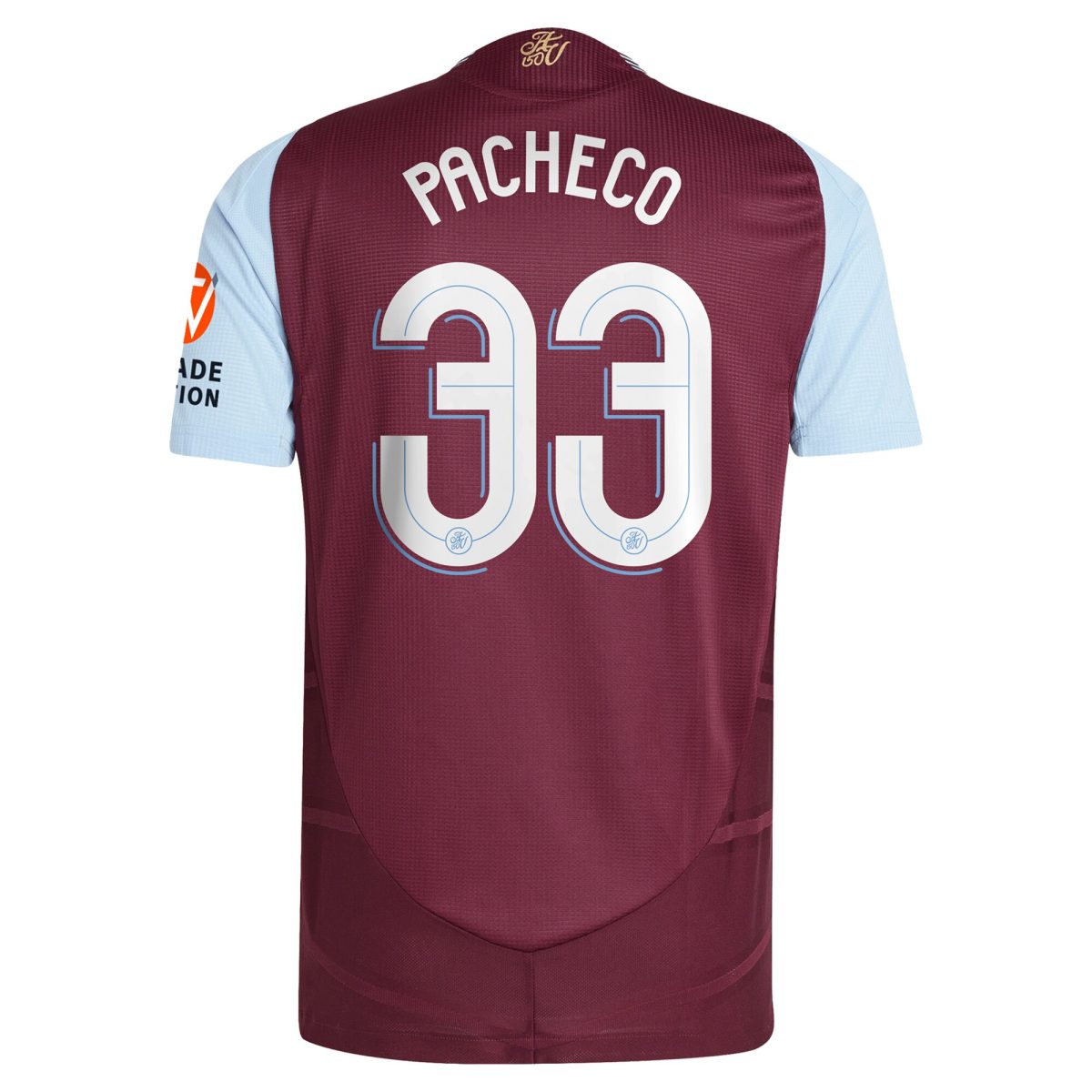 Explore the aston villa adidas home authentic shirt 2024-25 with pacheco 33 cup printing Collection of Aston Villa jerseys. Authentic, high-quality football shirts for every supporter, available worldwide.
