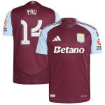 Explore the aston villa adidas home authentic shirt 2024-25 with pau 14 cup printing Collection of Aston Villa jerseys. Authentic, high-quality football shirts for every supporter, available worldwide.