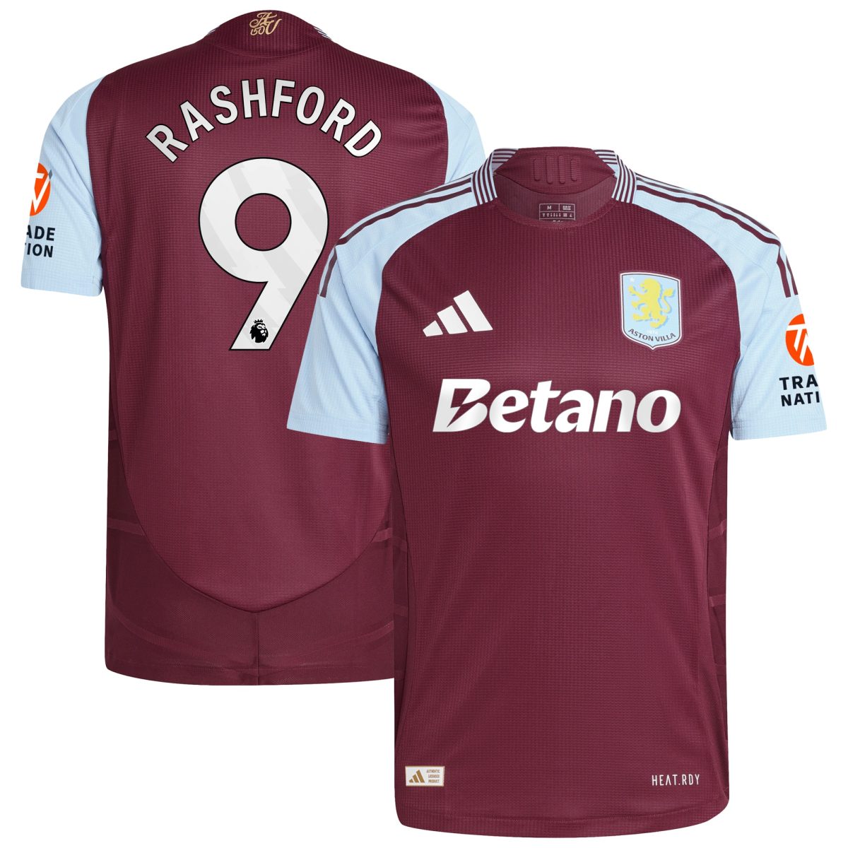 Explore the aston villa adidas home authentic shirt 2024-25 with rashford 9 printing Collection of Aston Villa jerseys. Authentic, high-quality football shirts for every supporter, available worldwide.