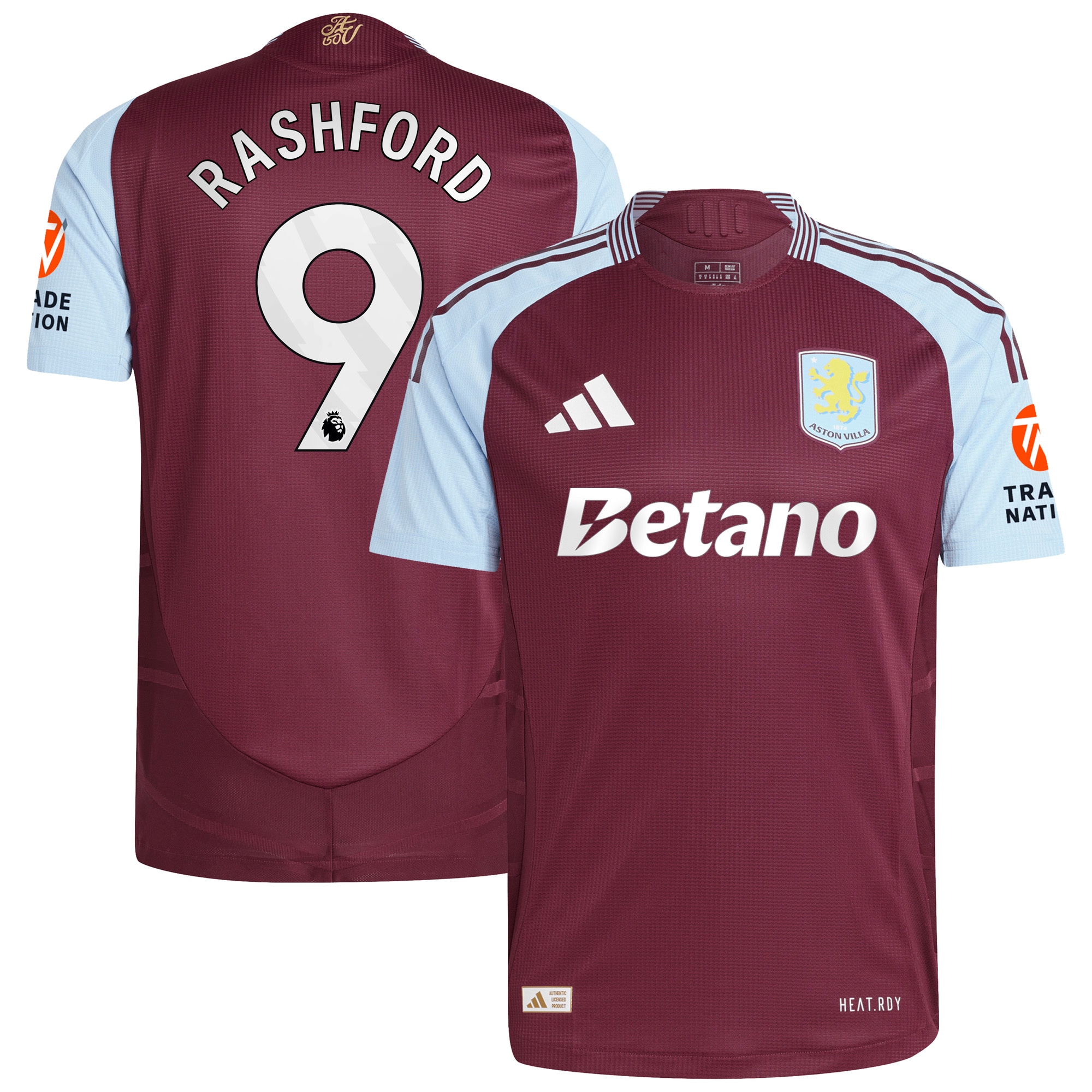 Explore the aston villa adidas home authentic shirt 2024-25 with rashford 9 printing Collection of Aston Villa jerseys. Authentic, high-quality football shirts for every supporter, available worldwide.