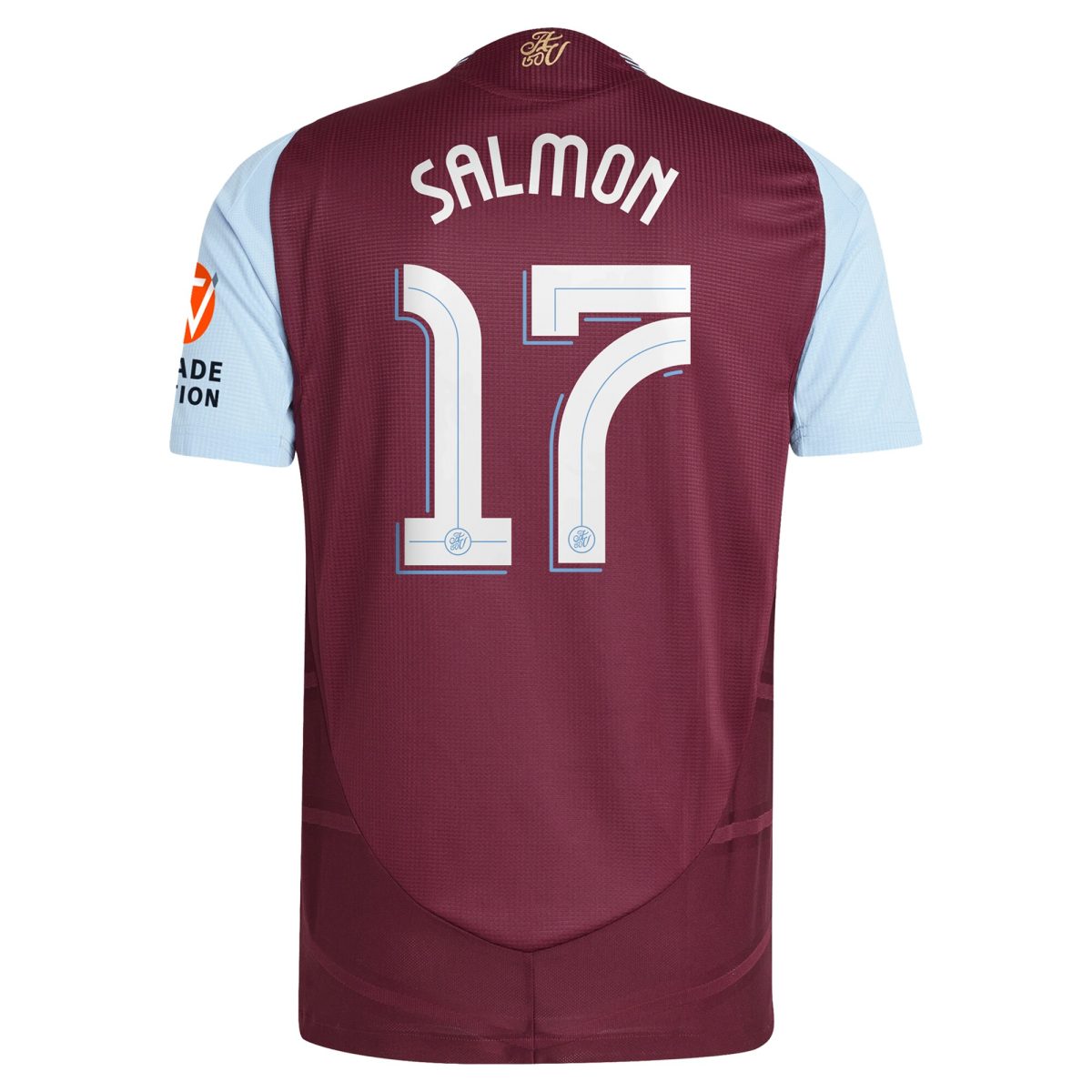 Explore the aston villa adidas home authentic shirt 2024-25 with salmon 17 cup printing Collection of Aston Villa jerseys. Authentic, high-quality football shirts for every supporter, available worldwide.