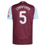 Explore the aston villa adidas home authentic shirt 2024-25 with staniforth 5 cup printing Collection of Aston Villa jerseys. Authentic, high-quality football shirts for every supporter, available worldwide.