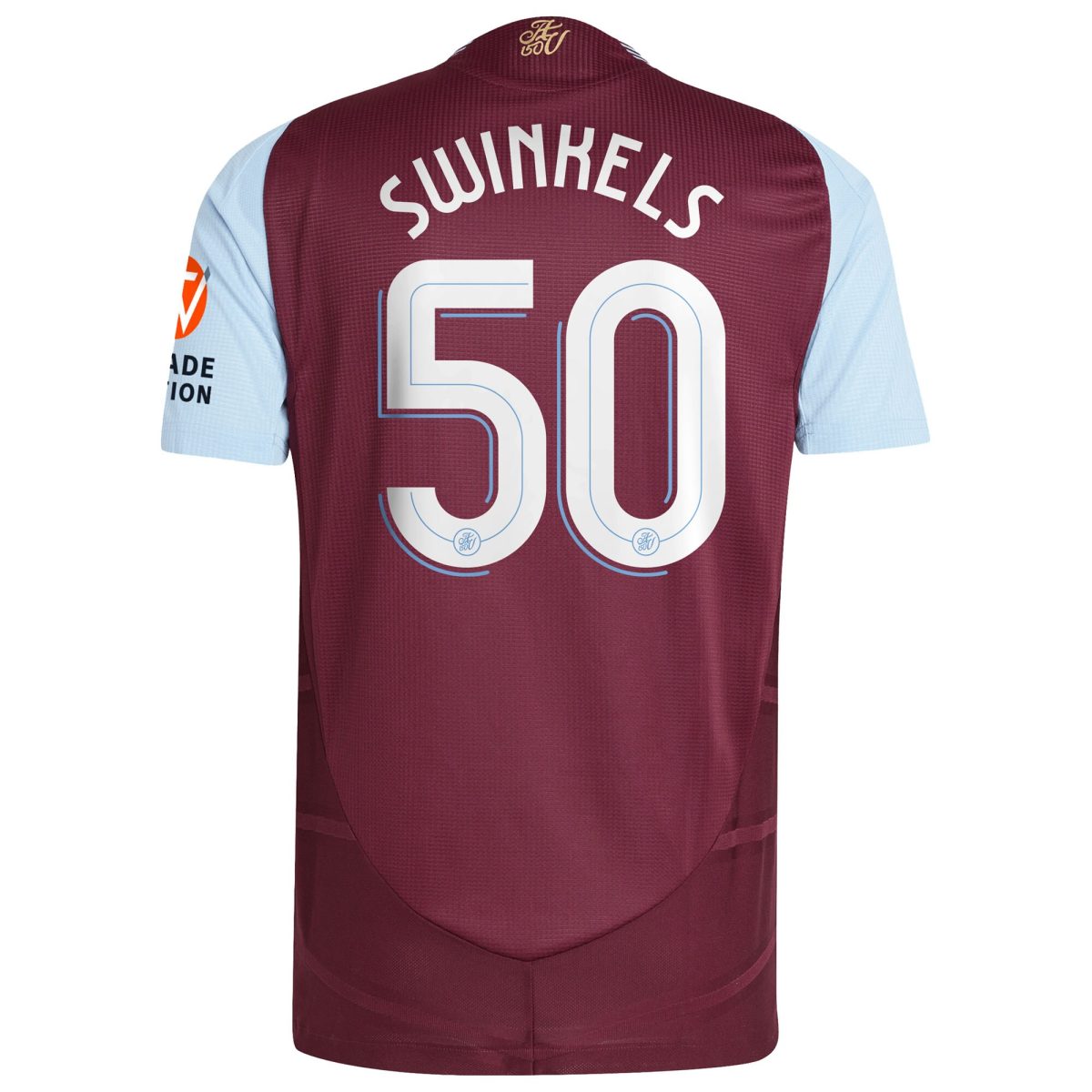 Explore the aston villa adidas home authentic shirt 2024-25 with swinkels 50 cup printing Collection of Aston Villa jerseys. Authentic, high-quality football shirts for every supporter, available worldwide.