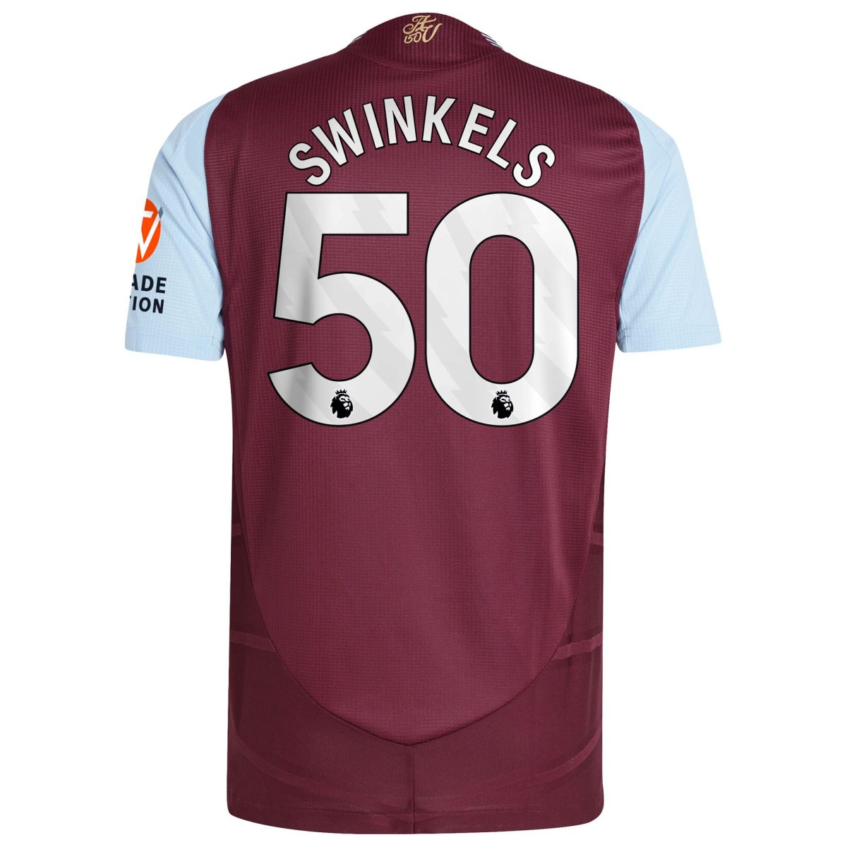 Explore the aston villa adidas home authentic shirt 2024-25 with swinkels 50 printing Collection of Aston Villa jerseys. Authentic, high-quality football shirts for every supporter, available worldwide.