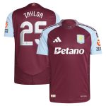 Explore the aston villa adidas home authentic shirt 2024-25 with taylor 25 cup printing Collection of Aston Villa jerseys. Authentic, high-quality football shirts for every supporter, available worldwide.