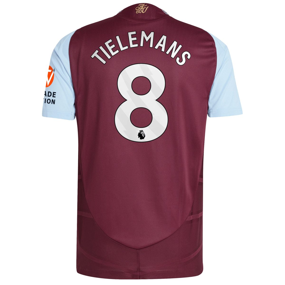 Explore the aston villa adidas home authentic shirt 2024-25 with tielemans 8 printing Collection of Aston Villa jerseys. Authentic, high-quality football shirts for every supporter, available worldwide.