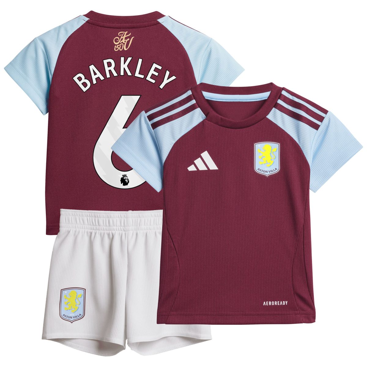 Explore the aston villa adidas home baby kit 2024-25 with barkley 6 printing Collection of Aston Villa jerseys. Authentic, high-quality football shirts for every supporter, available worldwide.