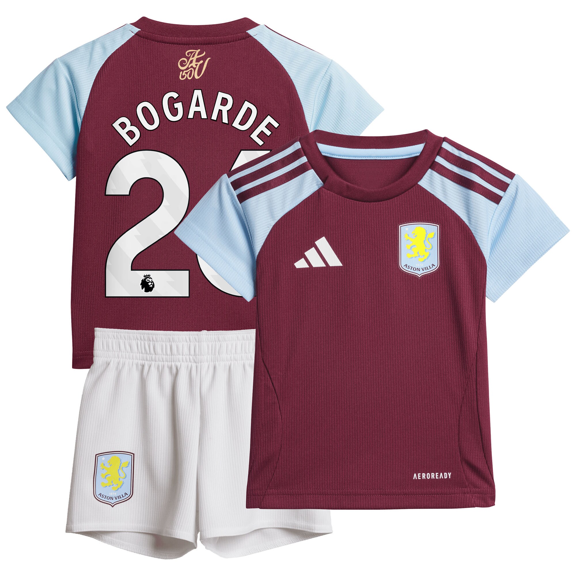Explore the aston villa adidas home baby kit 2024-25 with bogarde 26 printing Collection of Aston Villa jerseys. Authentic, high-quality football shirts for every supporter, available worldwide.