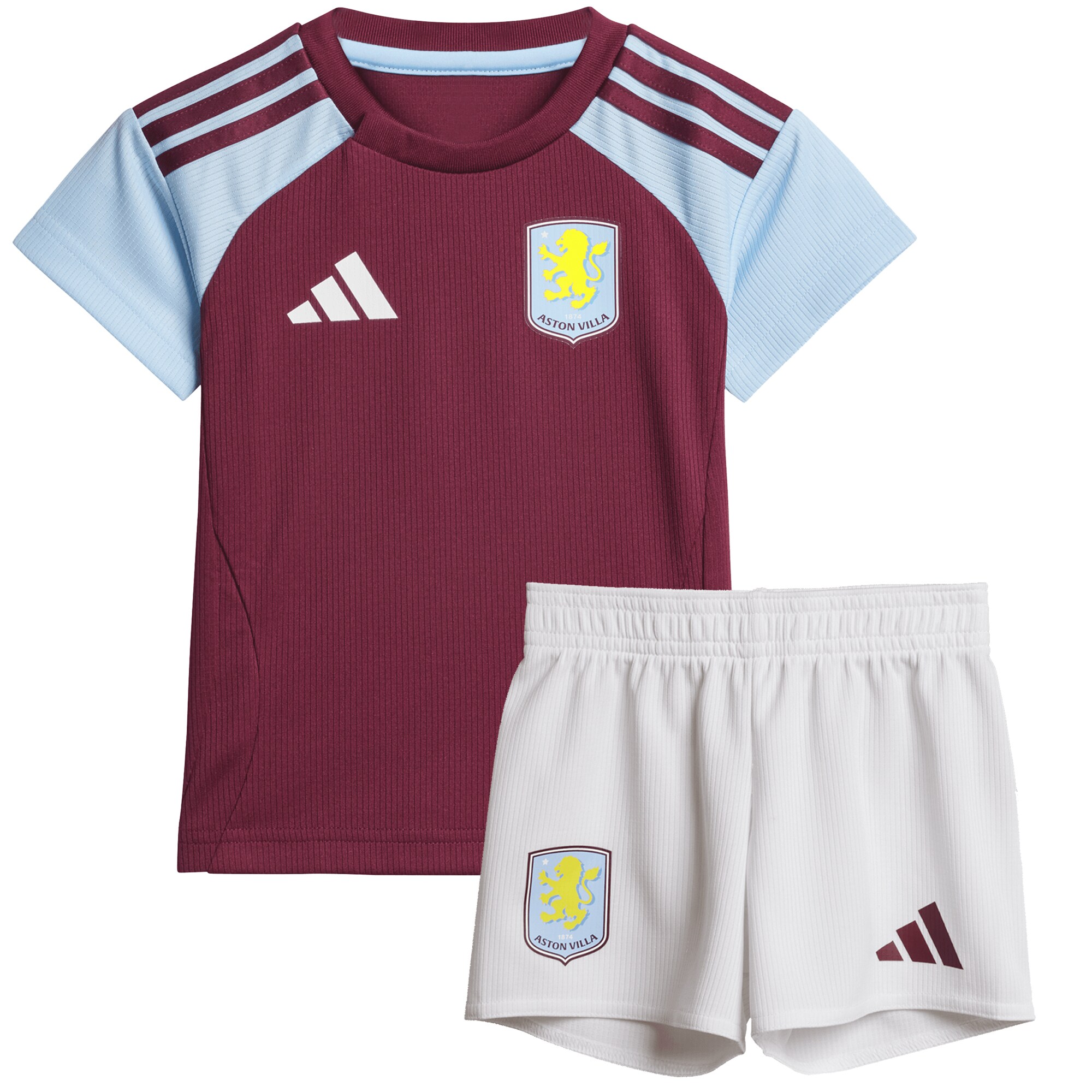 Explore the aston villa adidas home baby kit 2024-25 with custom printing Collection of Aston Villa jerseys. Authentic, high-quality football shirts for every supporter, available worldwide.