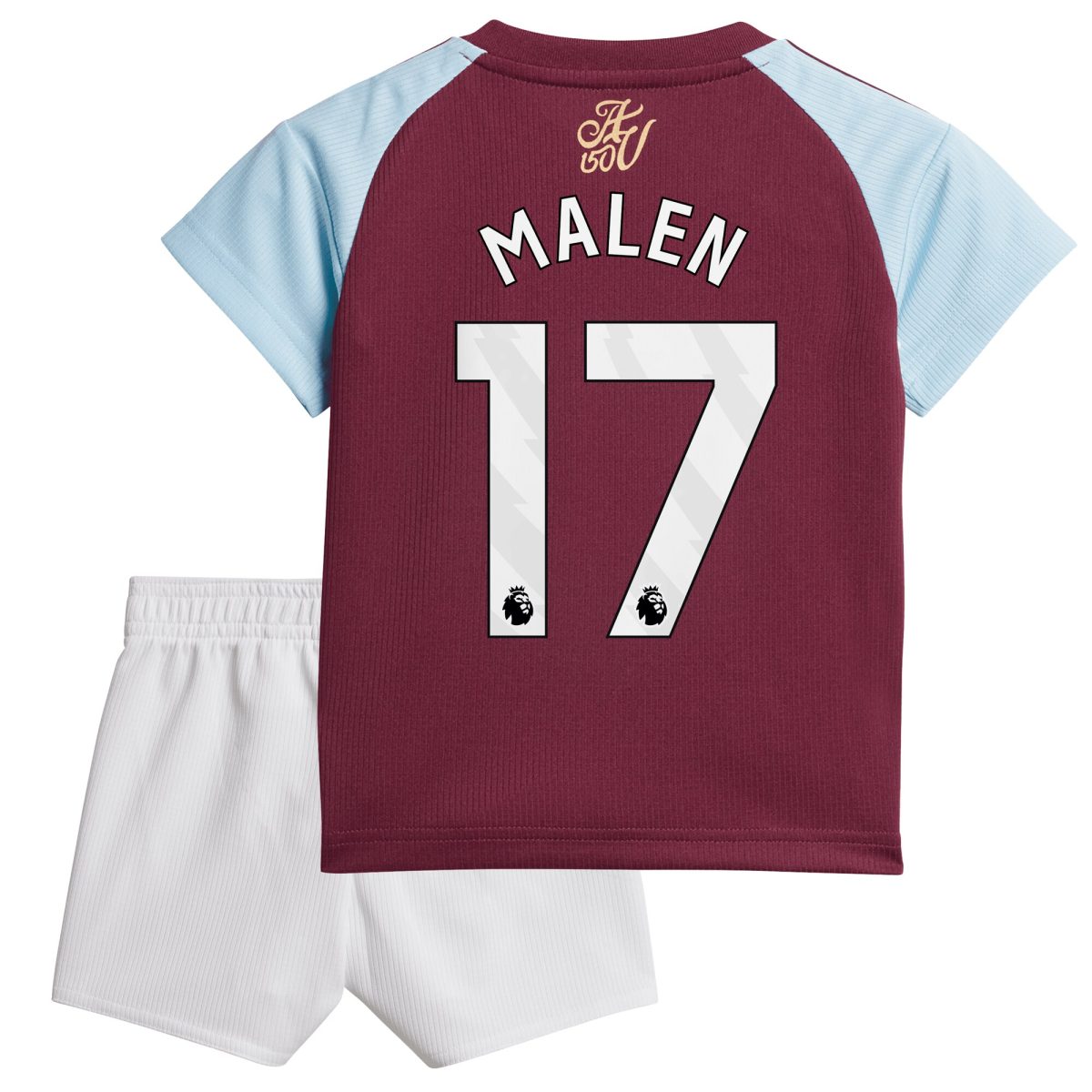 Explore the aston villa adidas home baby kit 2024-25 with malen 17 printing Collection of Aston Villa jerseys. Authentic, high-quality football shirts for every supporter, available worldwide.