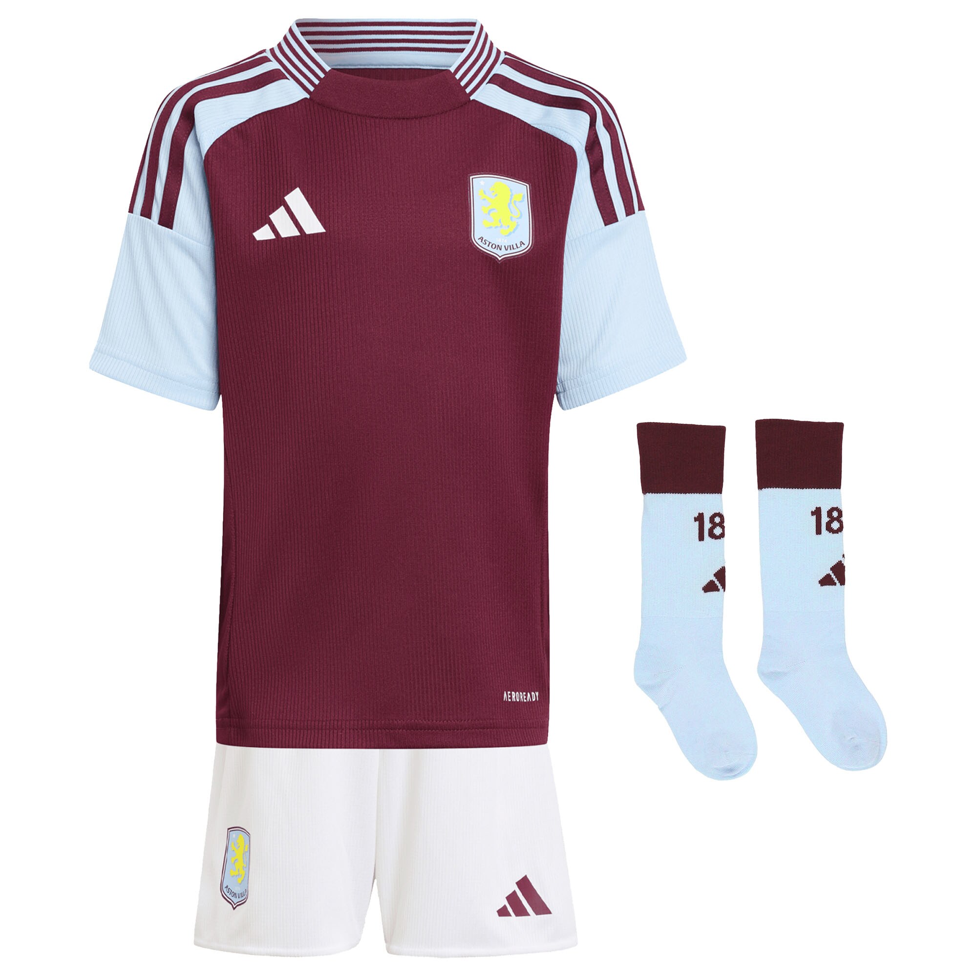 Explore the aston villa adidas home mini kit 2024-25 with bogarde 26 printing Collection of Aston Villa jerseys. Authentic, high-quality football shirts for every supporter, available worldwide.