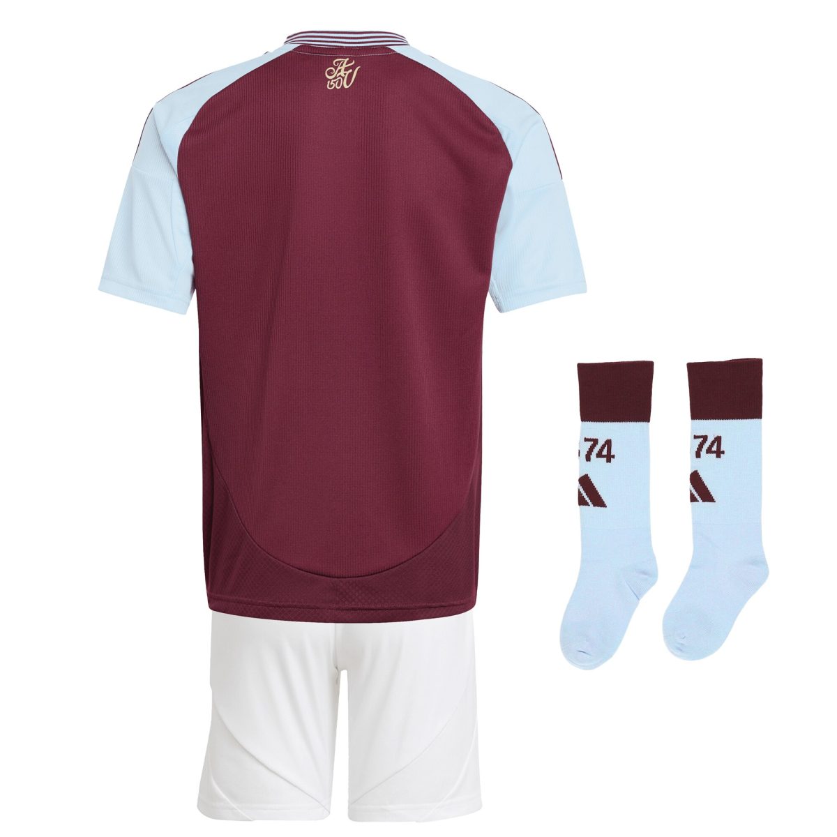 Explore the aston villa adidas home mini kit 2024-25 with custom printing Collection of Aston Villa jerseys. Authentic, high-quality football shirts for every supporter, available worldwide.