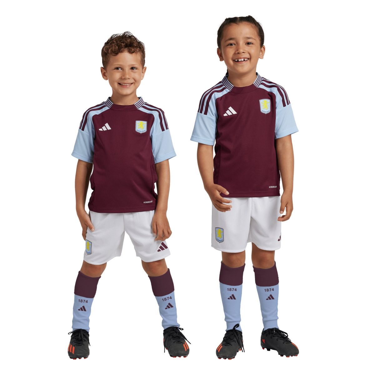 Explore the aston villa adidas home mini kit 2024-25 with custom printing Collection of Aston Villa jerseys. Authentic, high-quality football shirts for every supporter, available worldwide.