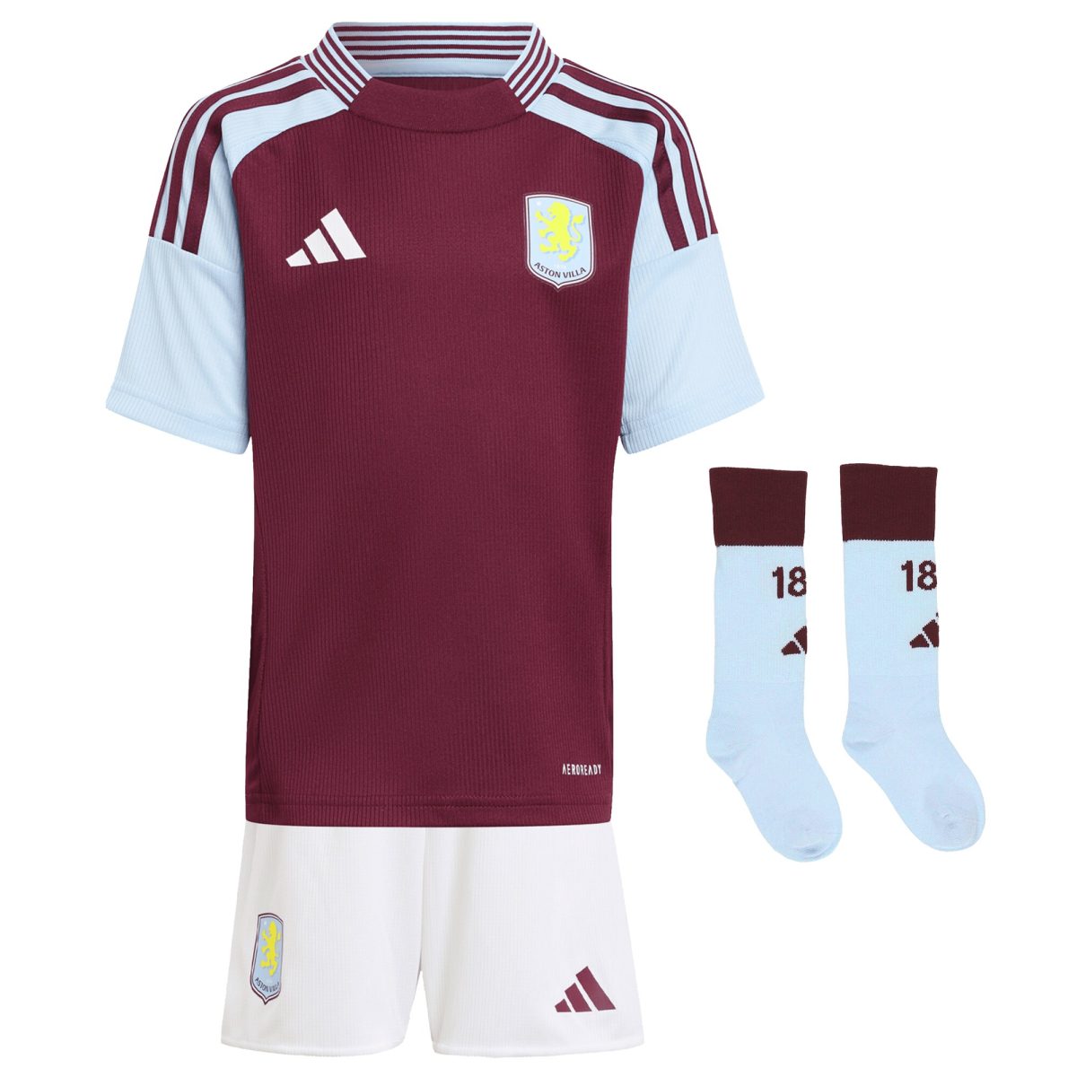 Explore the aston villa adidas home mini kit 2024-25 with watkins 11 printing Collection of Aston Villa jerseys. Authentic, high-quality football shirts for every supporter, available worldwide.