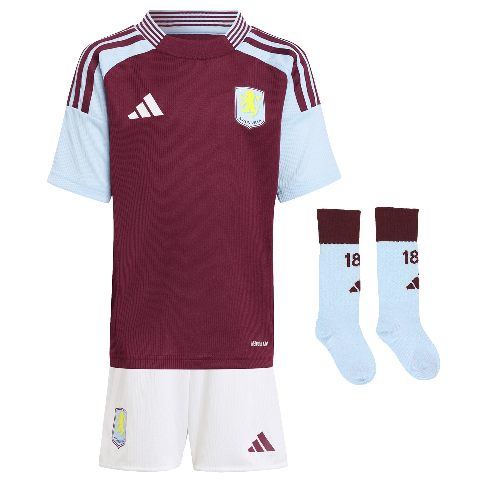Explore the aston villa adidas home mini kit 2024-25 with watkins 11 printing Collection of Aston Villa jerseys. Authentic, high-quality football shirts for every supporter, available worldwide.