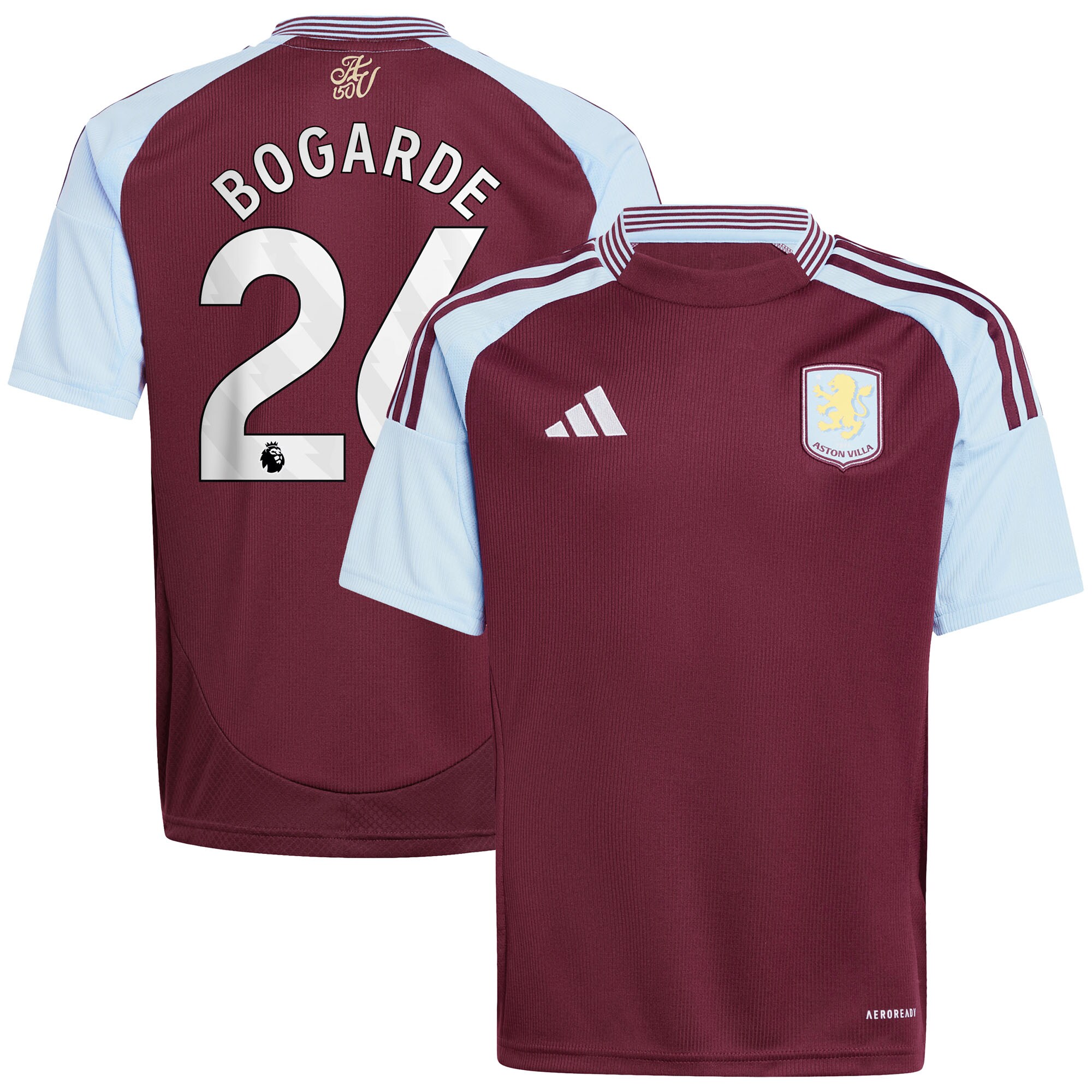 Explore the aston villa adidas home shirt 2024-25 – kids with bogarde 26 printing Collection of Aston Villa jerseys. Authentic, high-quality football shirts for every supporter, available worldwide.