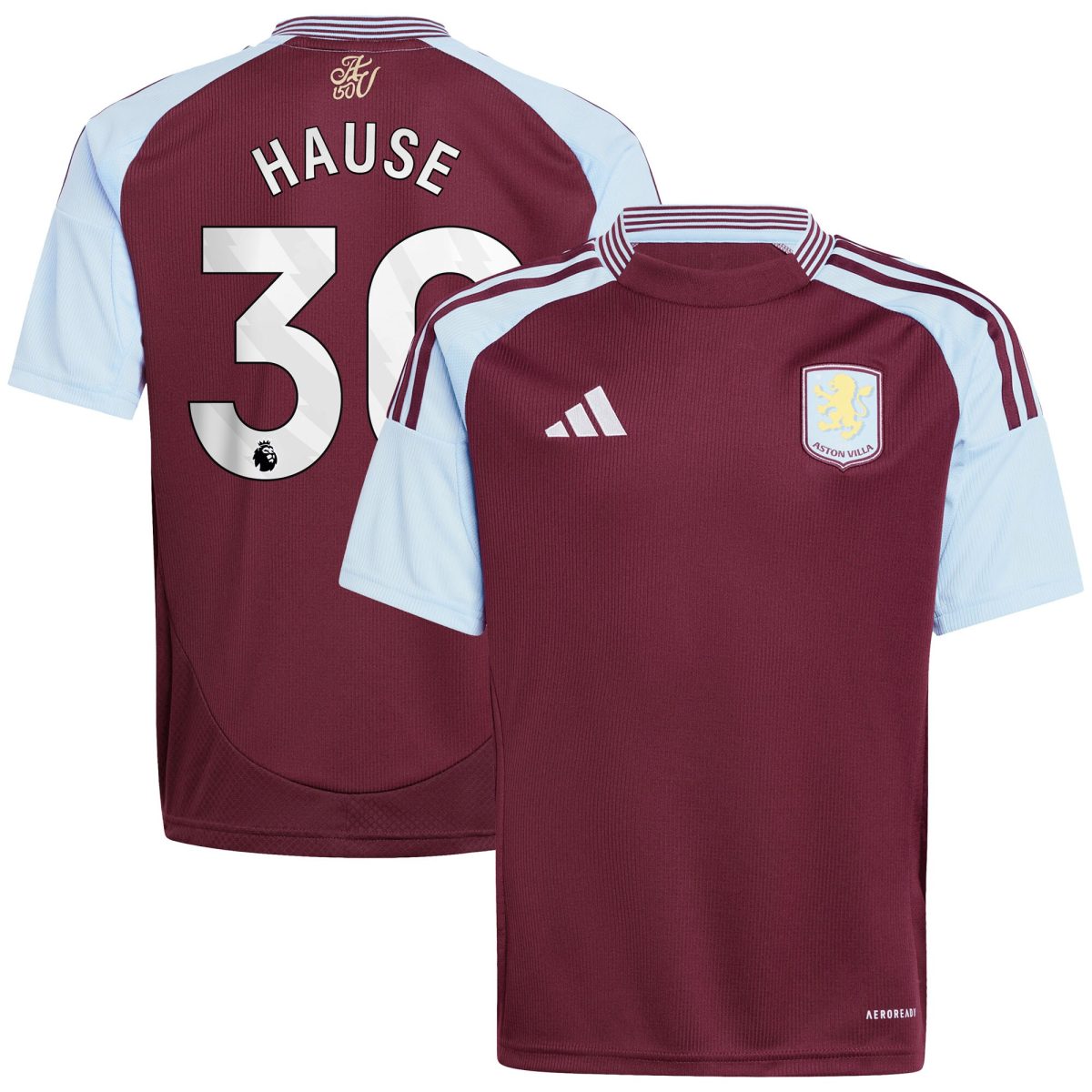 Explore the aston villa adidas home shirt 2024-25 – kids with hause 30 printing Collection of Aston Villa jerseys. Authentic, high-quality football shirts for every supporter, available worldwide.