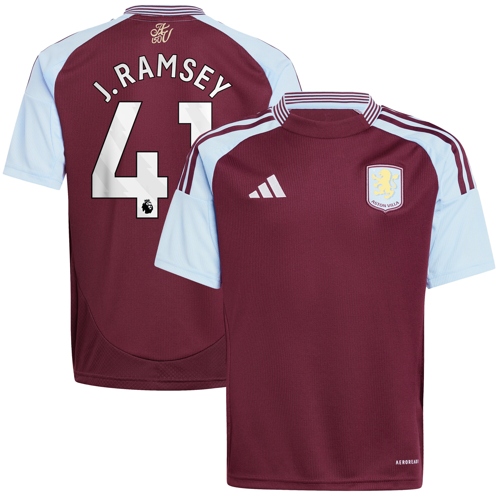 Explore the aston villa adidas home shirt 2024-25 – kids with j. ramsey 41 printing Collection of Aston Villa jerseys. Authentic, high-quality football shirts for every supporter, available worldwide.
