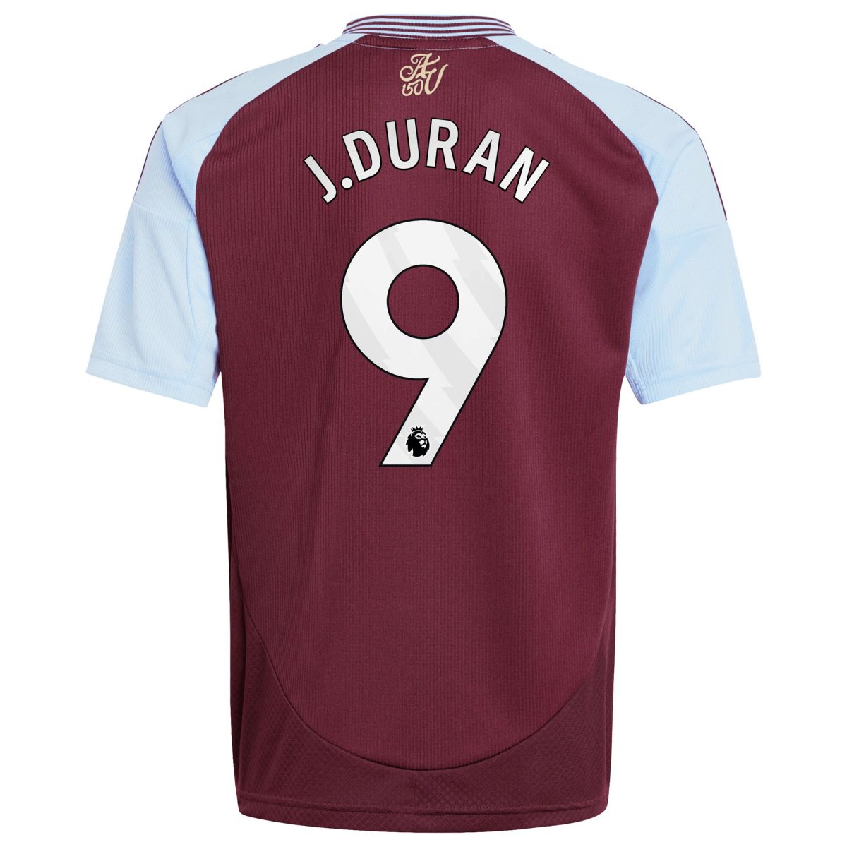 Explore the aston villa adidas home shirt 2024-25 – kids with j.duran 9 printing Collection of Aston Villa jerseys. Authentic, high-quality football shirts for every supporter, available worldwide.