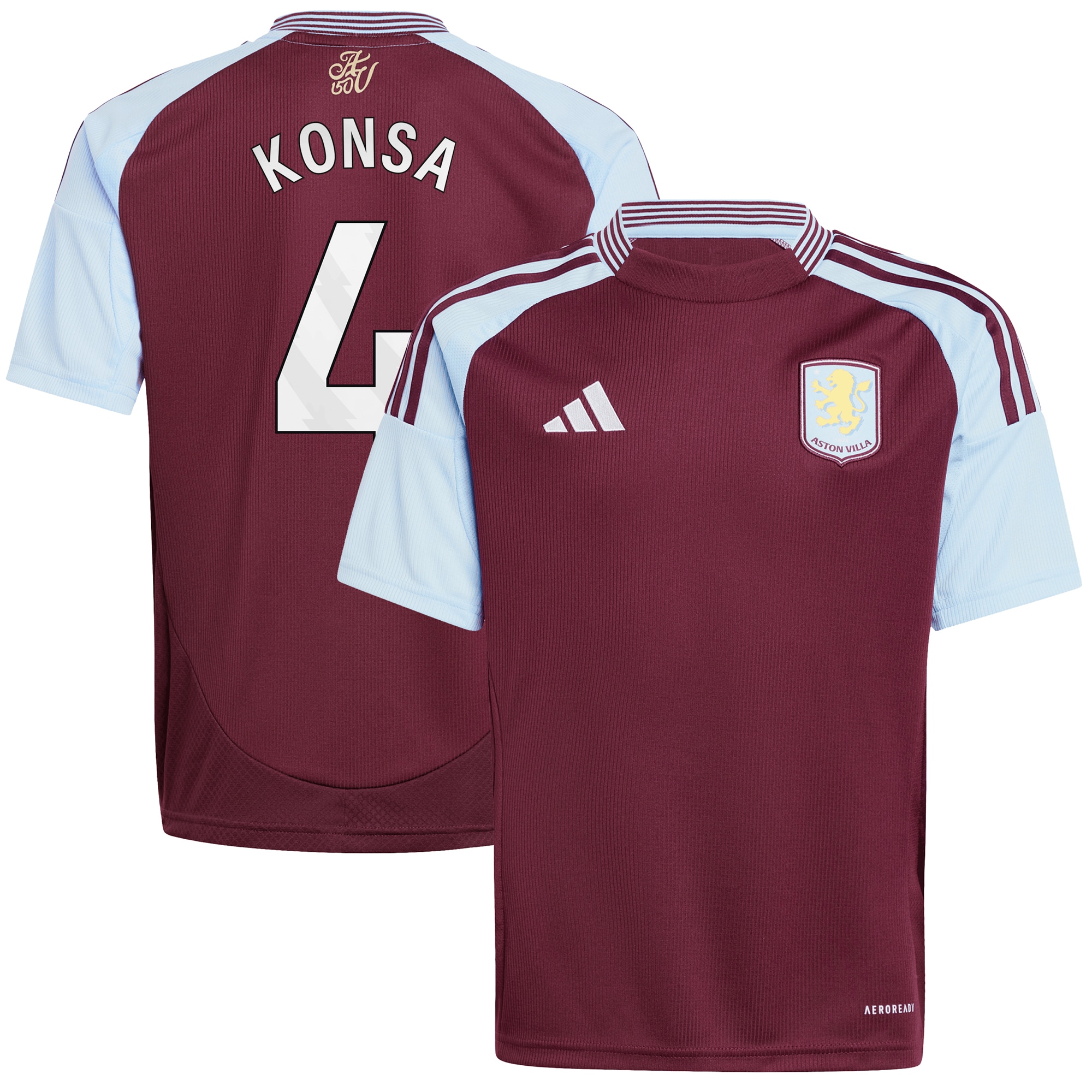 Explore the aston villa adidas home shirt 2024-25 – kids with konsa 4 printing Collection of Aston Villa jerseys. Authentic, high-quality football shirts for every supporter, available worldwide.