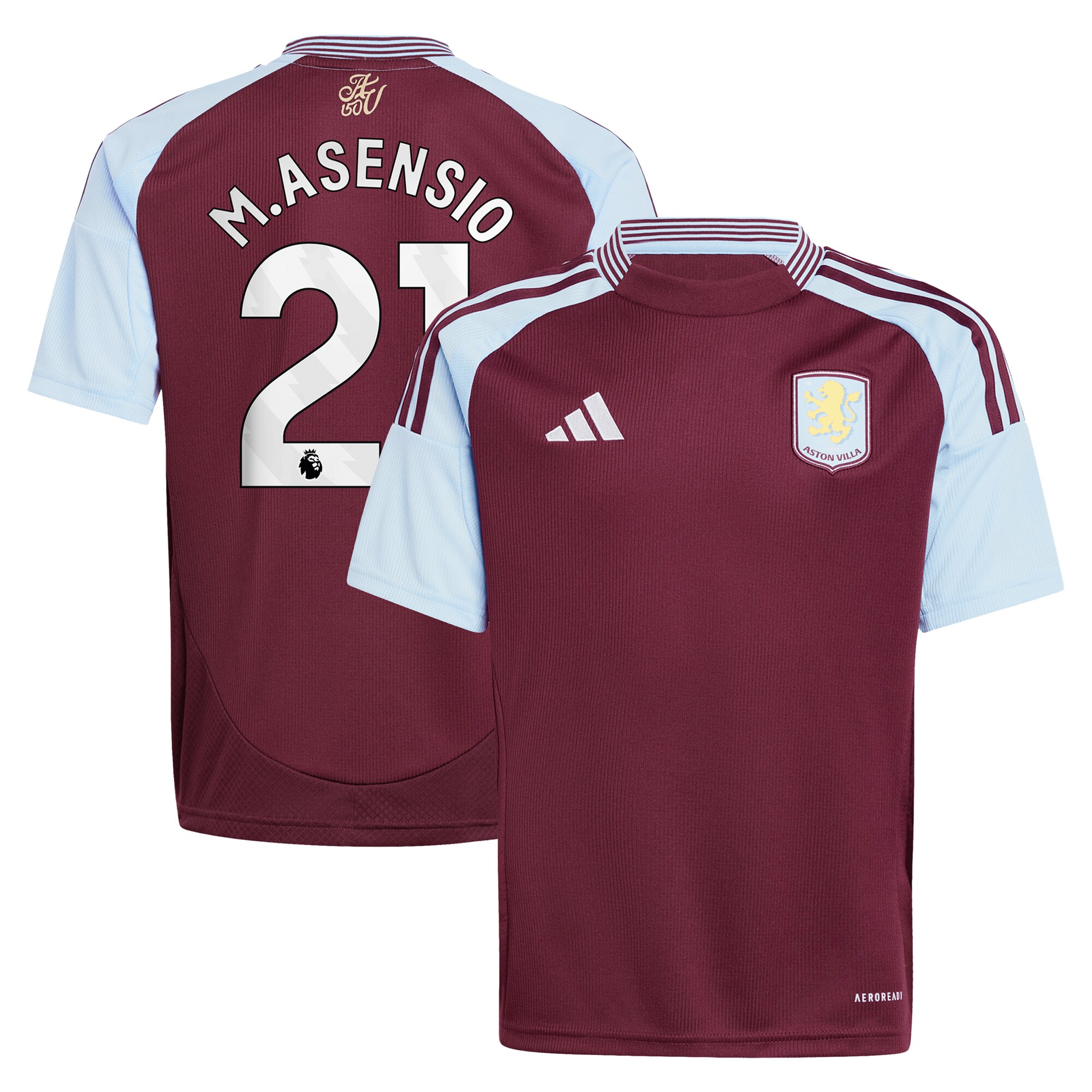 Explore the aston villa adidas home shirt 2024-25 – kids with m.asensio 21 printing Collection of Aston Villa jerseys. Authentic, high-quality football shirts for every supporter, available worldwide.
