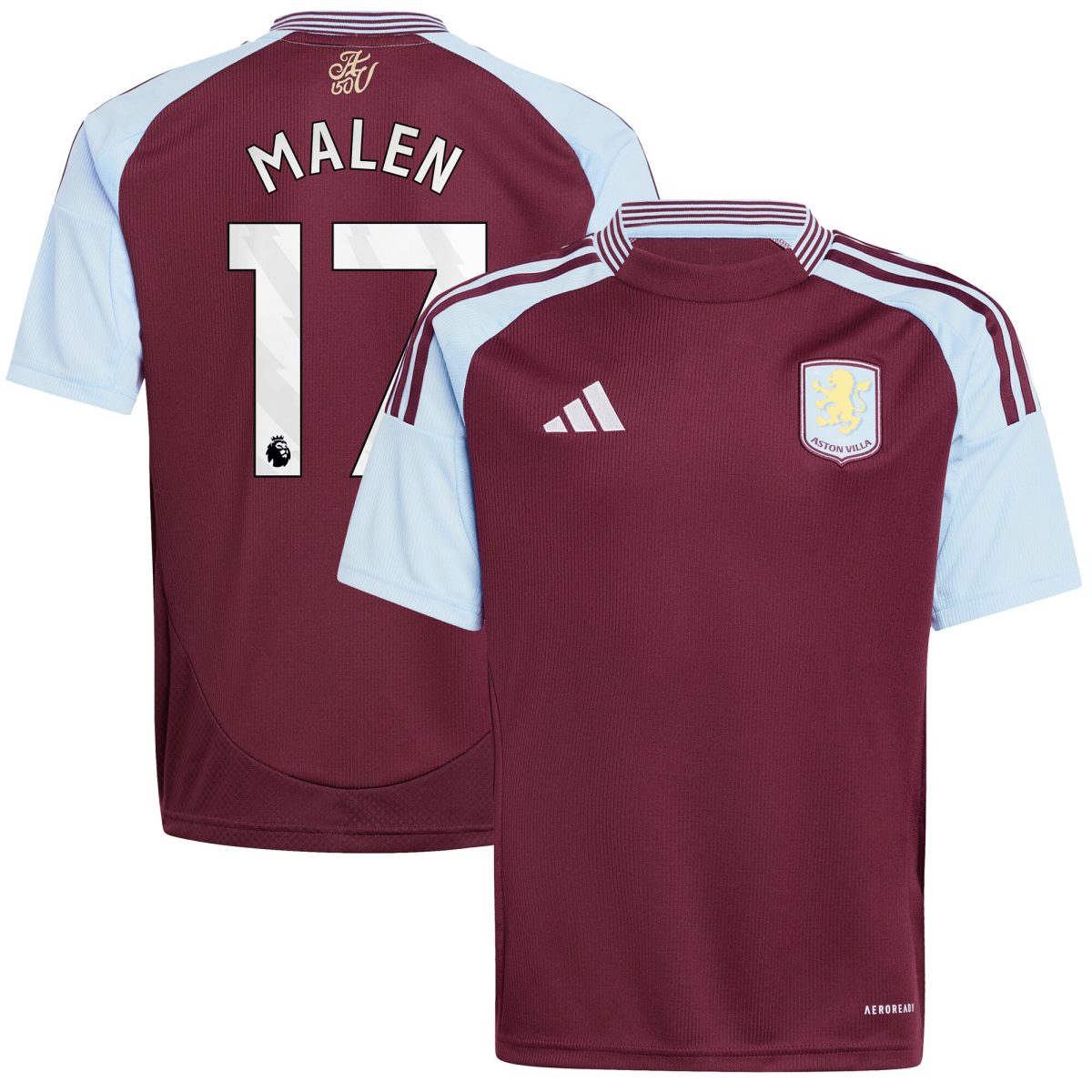 Explore the aston villa adidas home shirt 2024-25 – kids with malen 17 printing Collection of Aston Villa jerseys. Authentic, high-quality football shirts for every supporter, available worldwide.