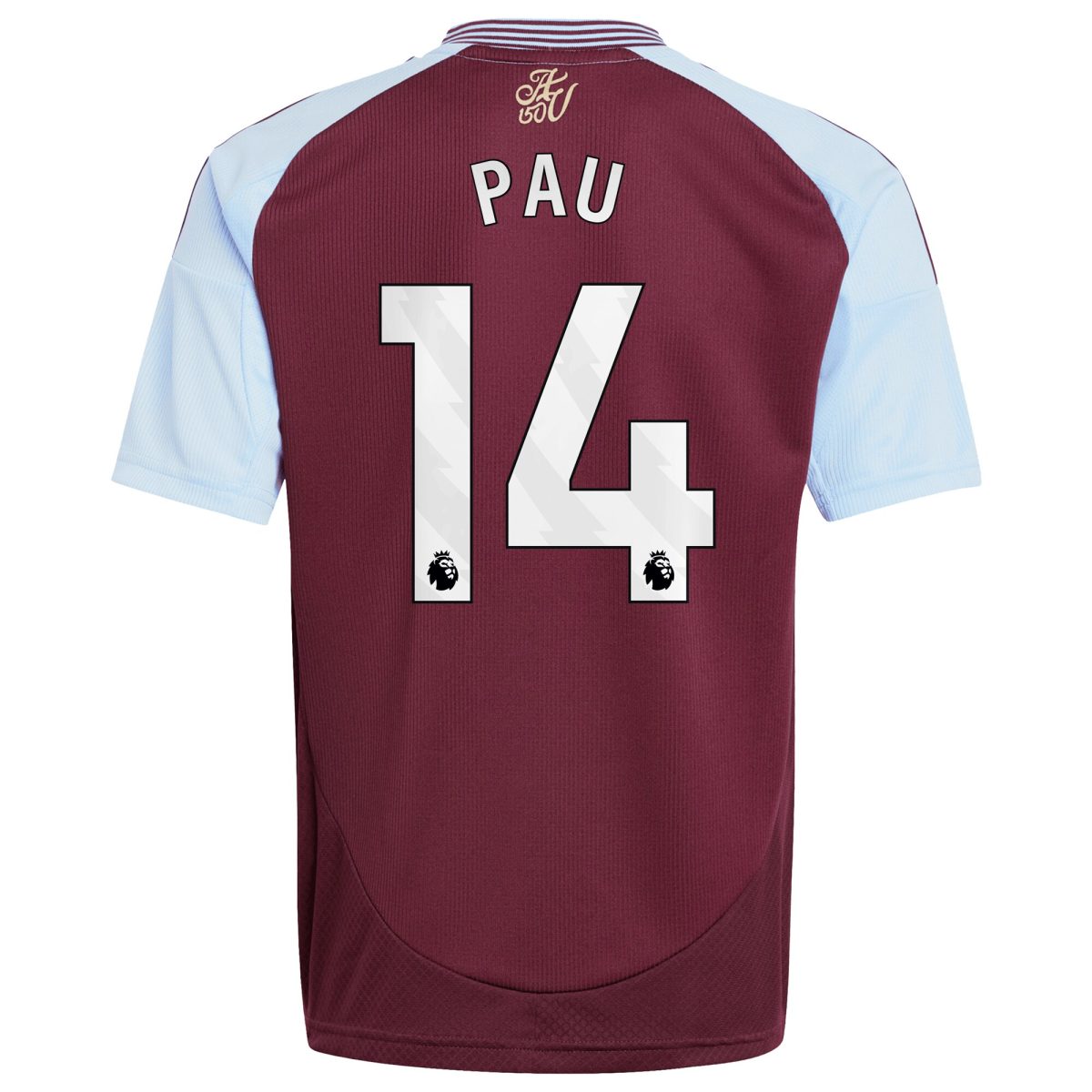 Explore the aston villa adidas home shirt 2024-25 – kids with pau 14 printing Collection of Aston Villa jerseys. Authentic, high-quality football shirts for every supporter, available worldwide.