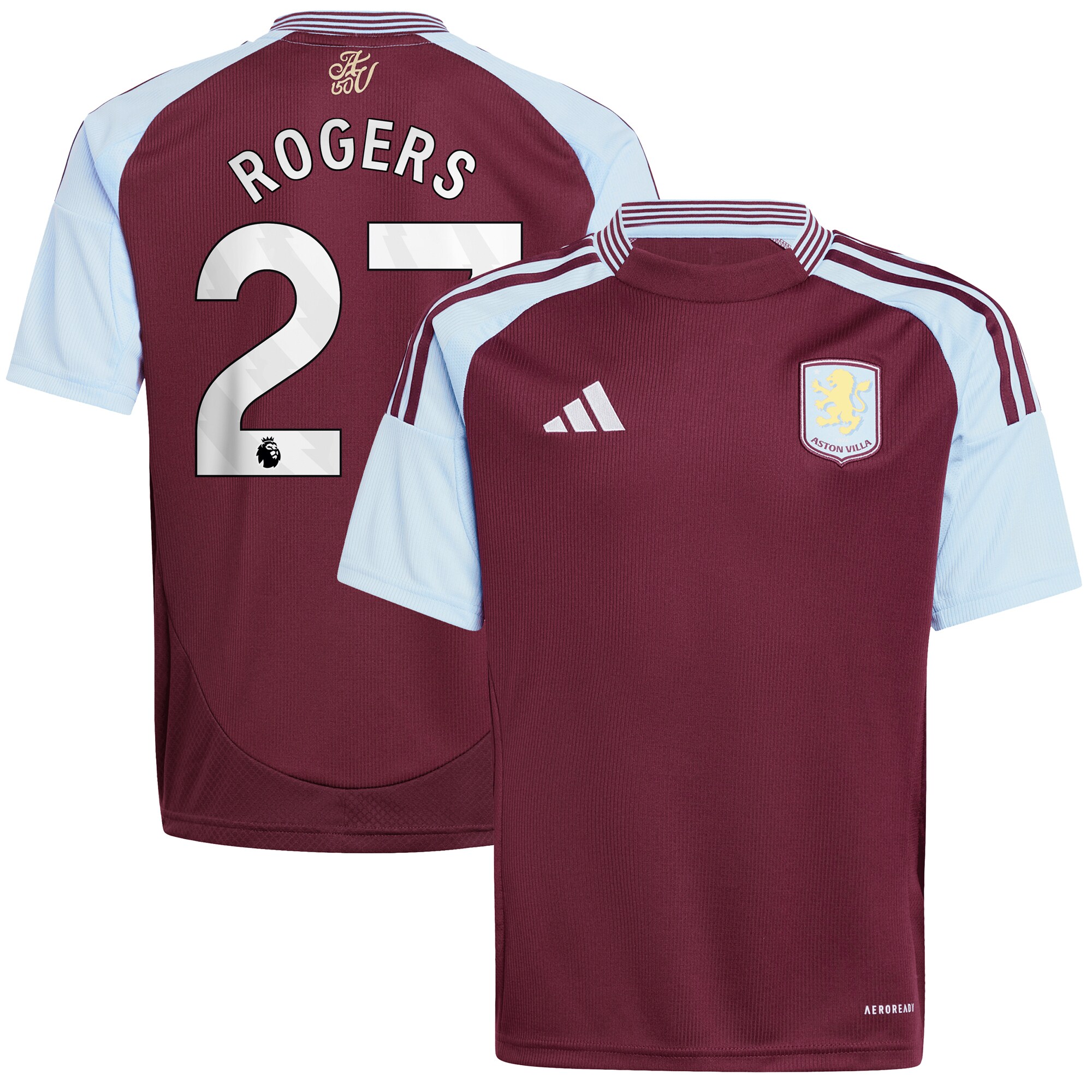 Explore the aston villa adidas home shirt 2024-25 – kids with rogers 27 printing Collection of Aston Villa jerseys. Authentic, high-quality football shirts for every supporter, available worldwide.