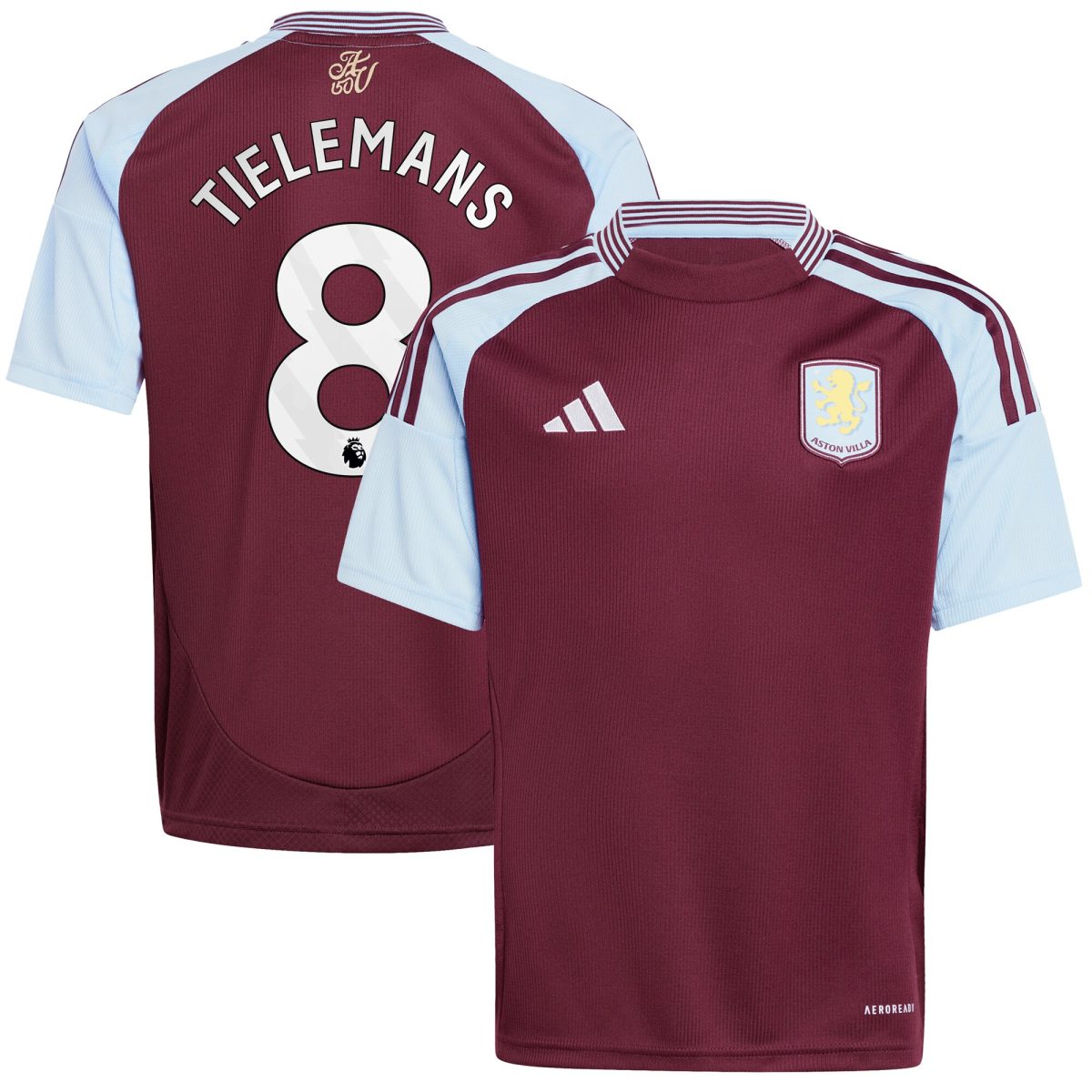 Explore the aston villa adidas home shirt 2024-25 – kids with tielemans 8 printing Collection of Aston Villa jerseys. Authentic, high-quality football shirts for every supporter, available worldwide.