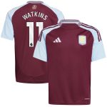 Explore the aston villa adidas home shirt 2024-25 – kids with watkins 11 printing Collection of Aston Villa jerseys. Authentic, high-quality football shirts for every supporter, available worldwide.