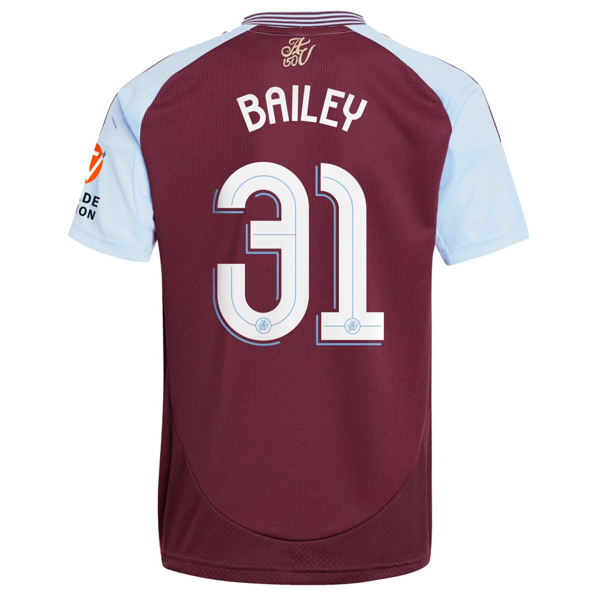Explore the aston villa adidas home shirt 2024-25 with bailey 31 cup printing Collection of Aston Villa jerseys. Authentic, high-quality football shirts for every supporter, available worldwide.
