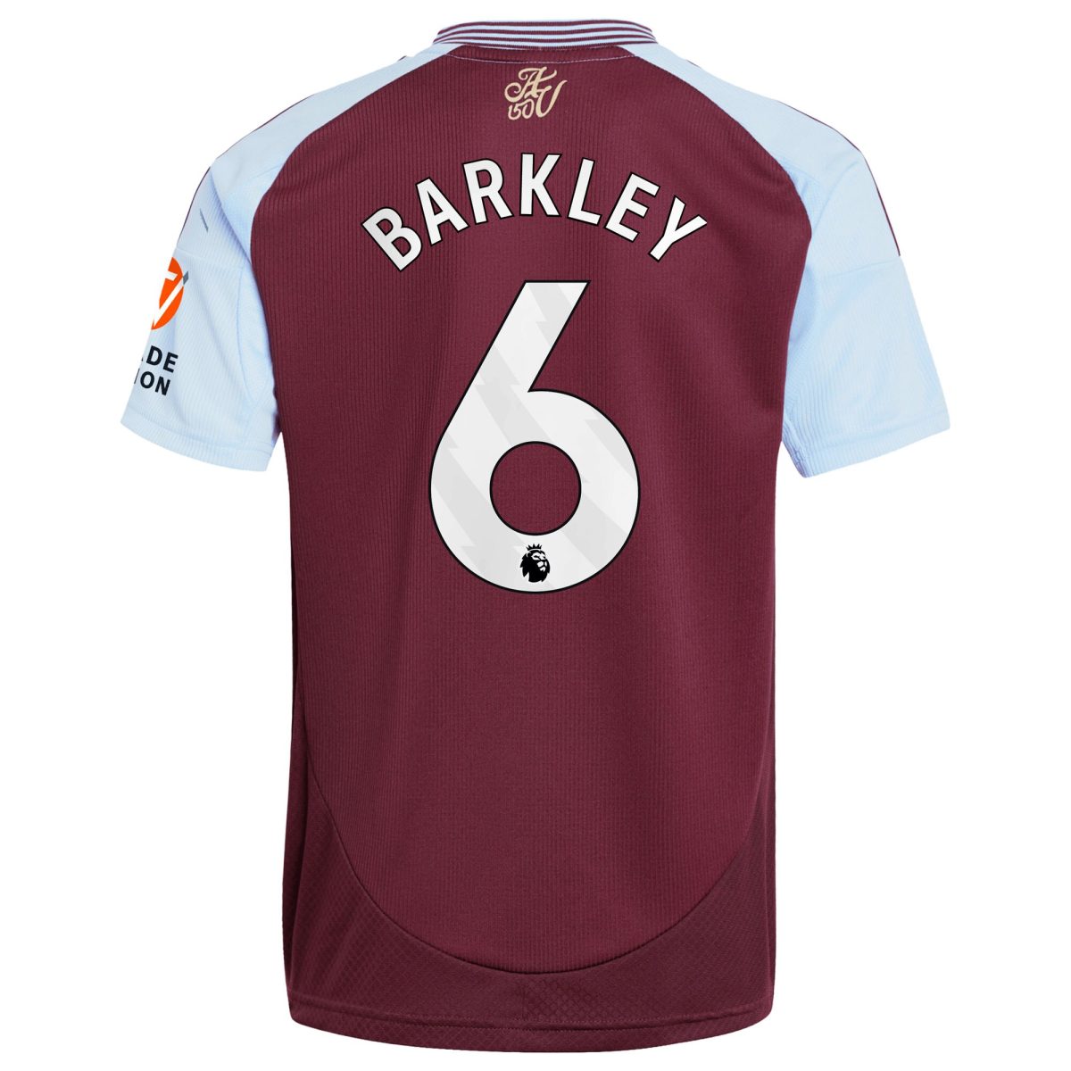 Explore the aston villa adidas home shirt 2024-25 with barkley 6 printing Collection of Aston Villa jerseys. Authentic, high-quality football shirts for every supporter, available worldwide.