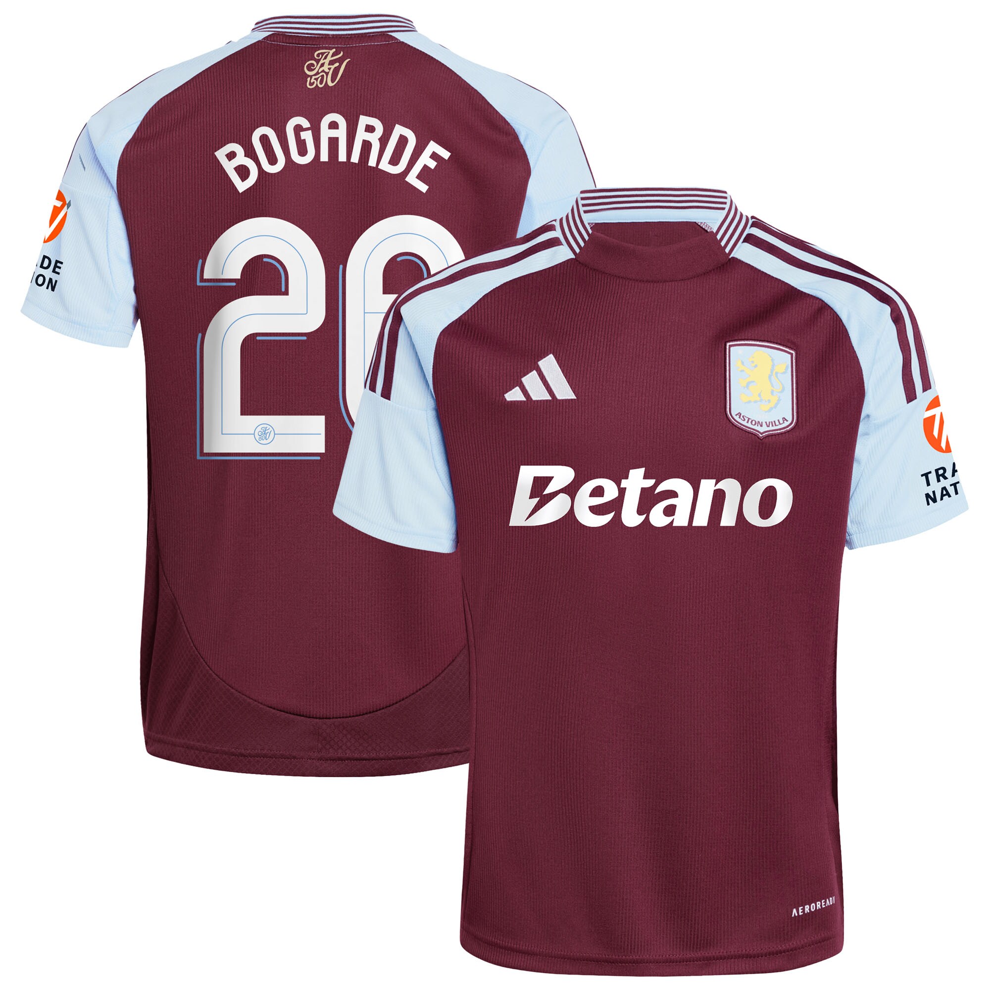 Explore the aston villa adidas home shirt 2024-25 with bogarde 26 cup printing Collection of Aston Villa jerseys. Authentic, high-quality football shirts for every supporter, available worldwide.