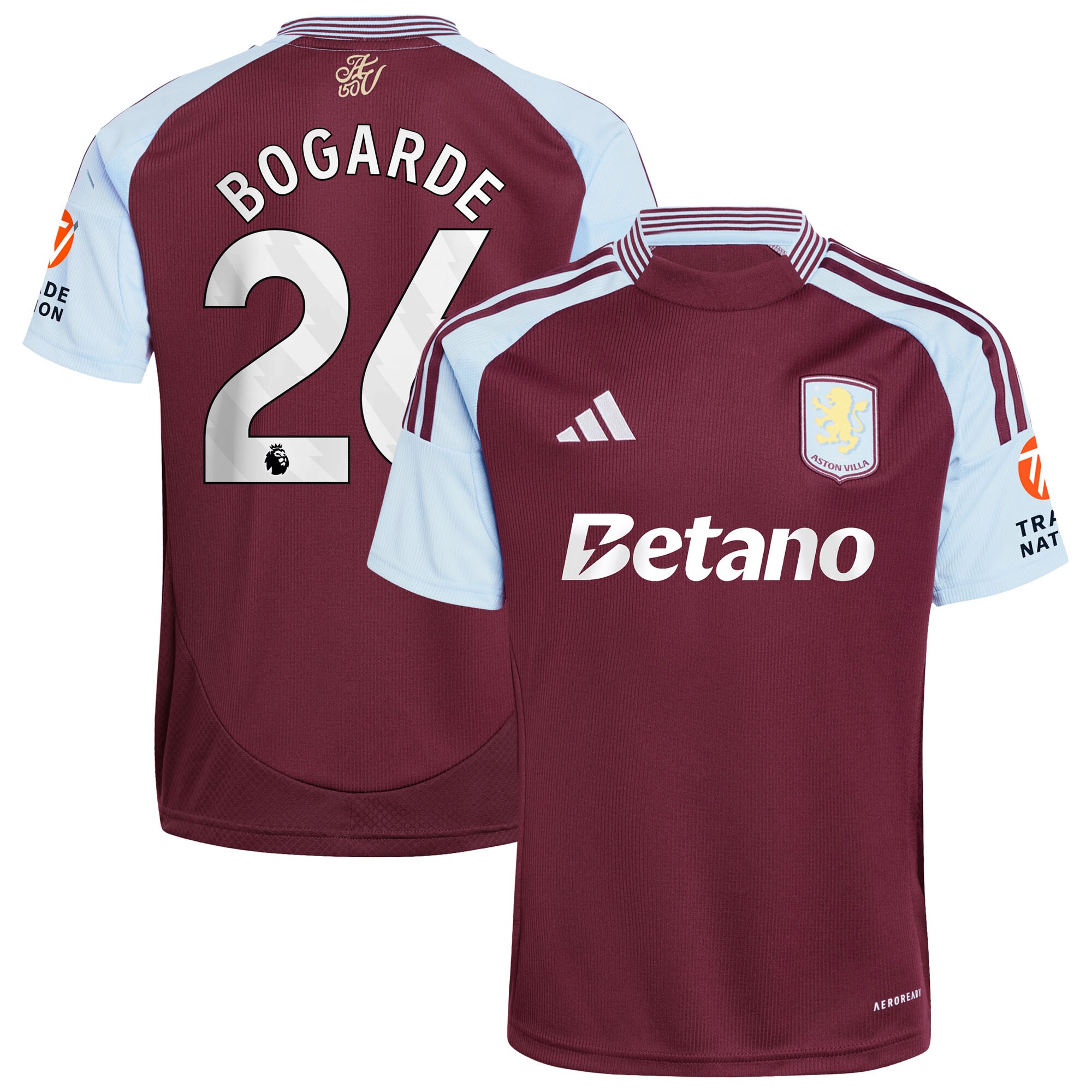 Explore the aston villa adidas home shirt 2024-25 with bogarde 26 printing Collection of Aston Villa jerseys. Authentic, high-quality football shirts for every supporter, available worldwide.