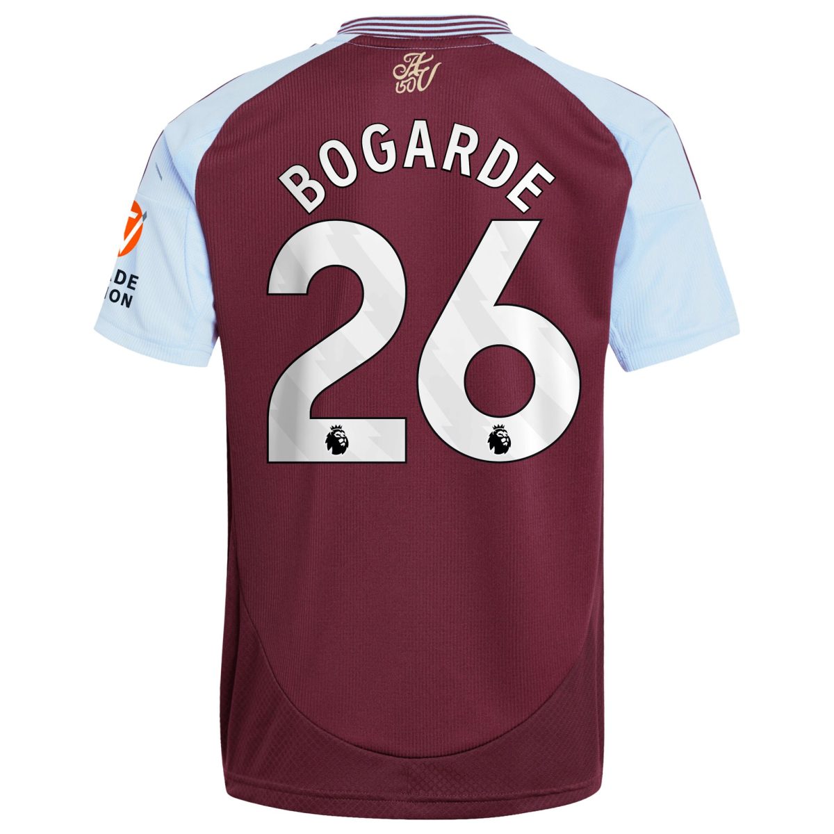 Explore the aston villa adidas home shirt 2024-25 with bogarde 26 printing Collection of Aston Villa jerseys. Authentic, high-quality football shirts for every supporter, available worldwide.