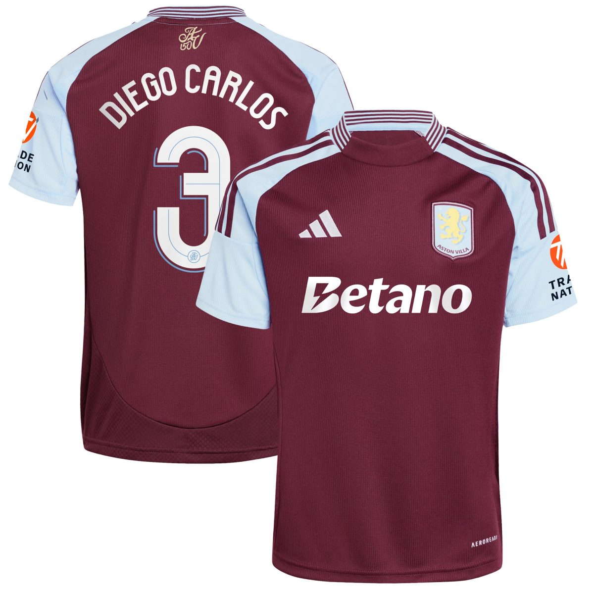 Explore the aston villa adidas home shirt 2024-25 with diego carlos 3 cup printing Collection of Aston Villa jerseys. Authentic, high-quality football shirts for every supporter, available worldwide.