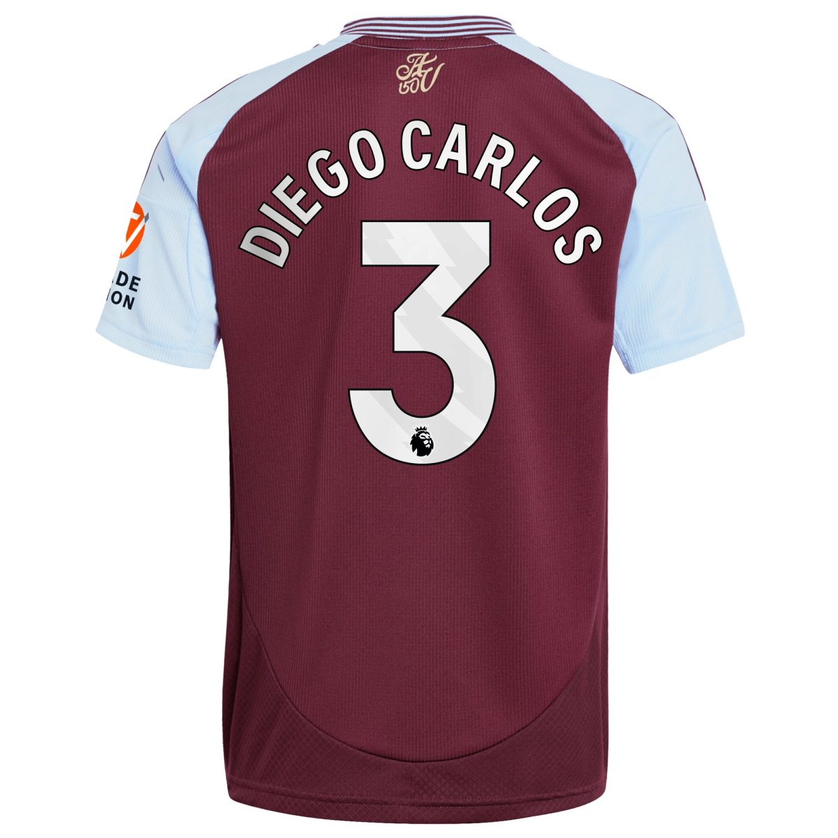 Explore the aston villa adidas home shirt 2024-25 with diego carlos 3 printing Collection of Aston Villa jerseys. Authentic, high-quality football shirts for every supporter, available worldwide.