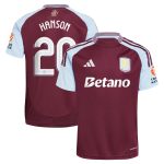 Explore the aston villa adidas home shirt 2024-25 with hanson 20 cup printing Collection of Aston Villa jerseys. Authentic, high-quality football shirts for every supporter, available worldwide.