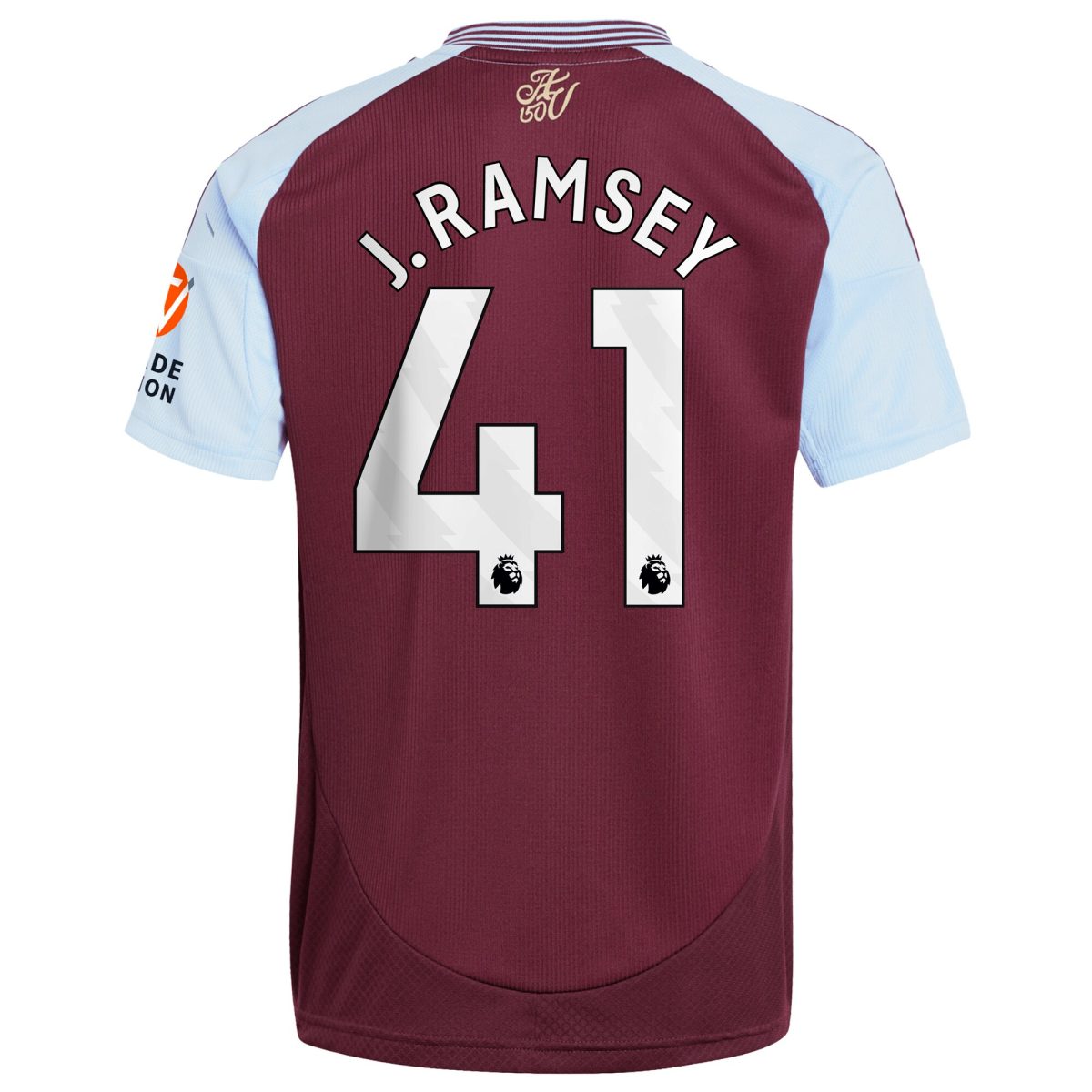 Explore the aston villa adidas home shirt 2024-25 with j. ramsey 41 printing Collection of Aston Villa jerseys. Authentic, high-quality football shirts for every supporter, available worldwide.