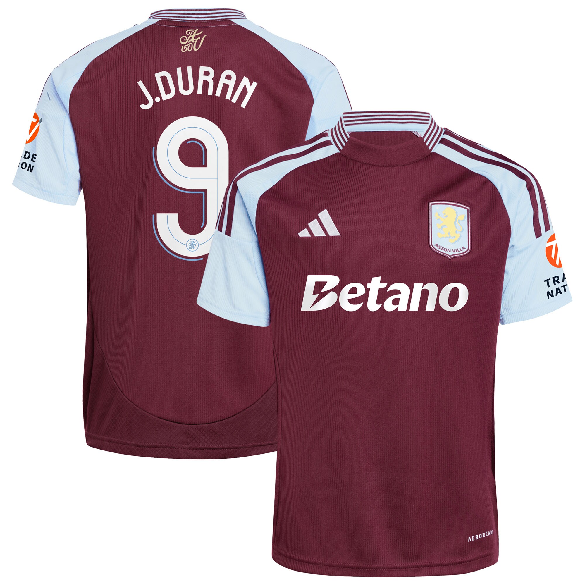 Explore the aston villa adidas home shirt 2024-25 with j.duran 9 cup printing Collection of Aston Villa jerseys. Authentic, high-quality football shirts for every supporter, available worldwide.