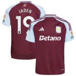 Explore the aston villa adidas home shirt 2024-25 with jaden 19 printing Collection of Aston Villa jerseys. Authentic, high-quality football shirts for every supporter, available worldwide.