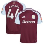 Explore the aston villa adidas home shirt 2024-25 with kamara 44 printing Collection of Aston Villa jerseys. Authentic, high-quality football shirts for every supporter, available worldwide.